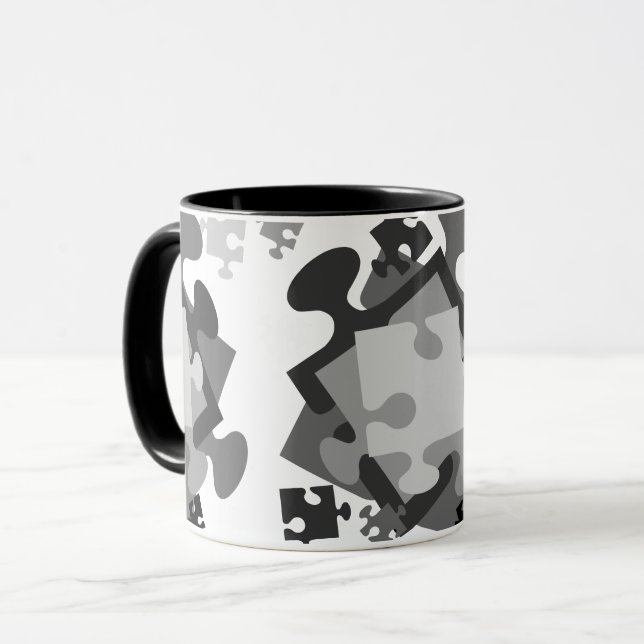 4 Jigsaw Pieces Mug (Front Left)