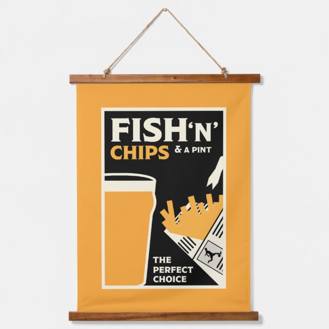 4 June — Fish and Chip Day Hanging Tapestry (Front)