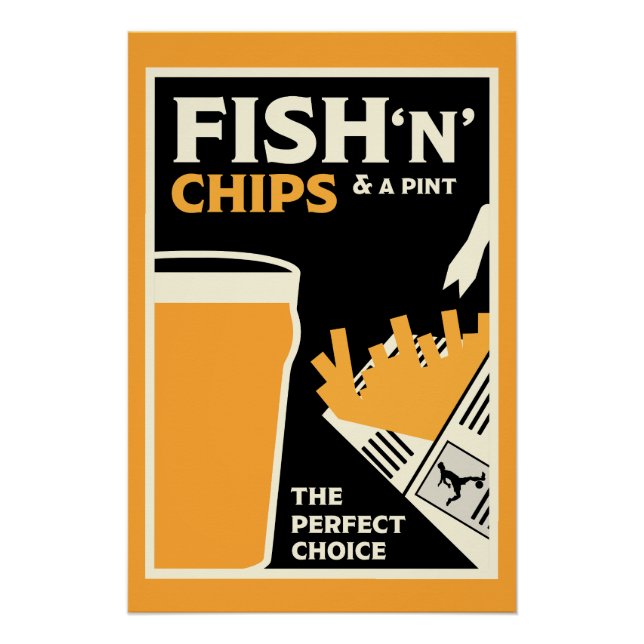 4 June — Fish and Chip Day Poster (Front)