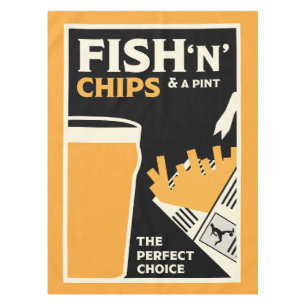 4 June — Fish and Chip Day Tablecloth