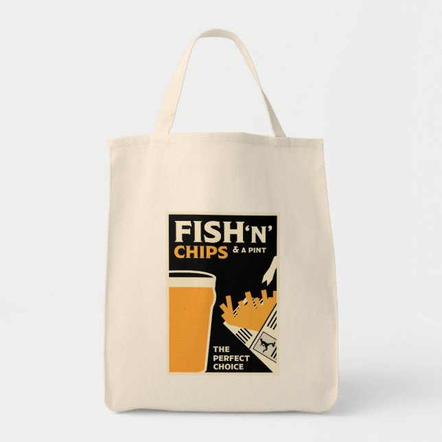 4 June — Fish and Chip Day Tote Bag (Front)