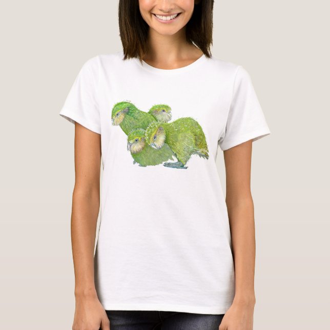 4 kakapo fledglings T-Shirt (Front)