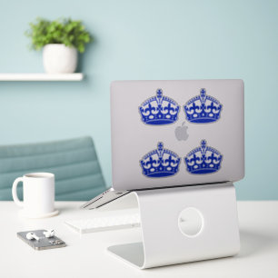4 Keep Calm Crown Blue