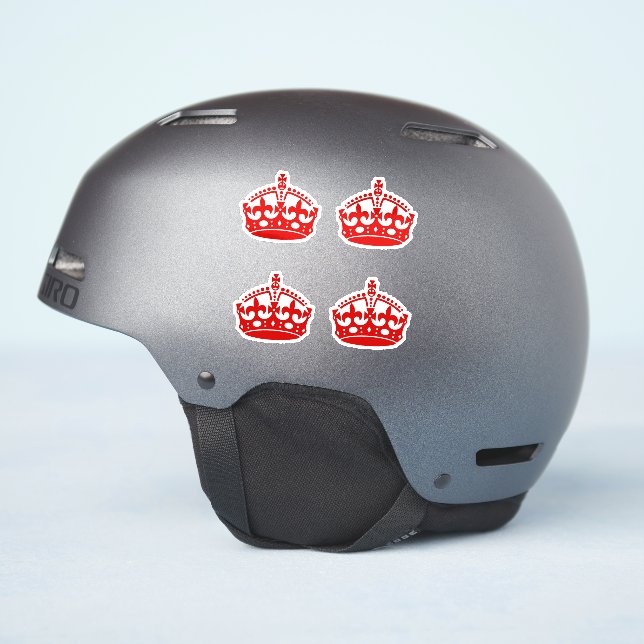 4 Keep Calm Crown Red (Helmet Side)
