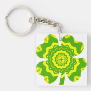 4 Leaf Clover Acrylic Keychain