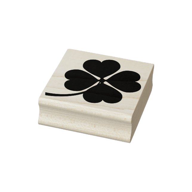 4 leaf clover art stamp (Stamp)