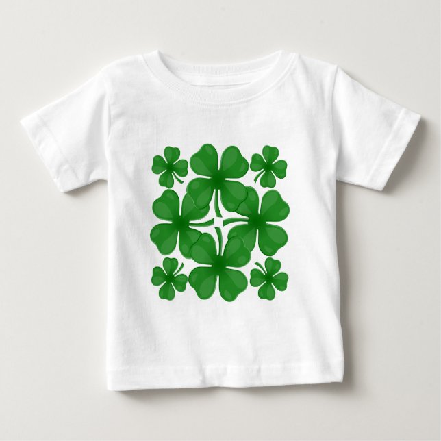 4 leaf clover baby T-Shirt (Front)