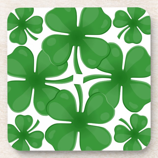 4 leaf clover coaster (Front)
