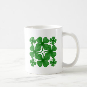 4 leaf clover coffee mug