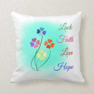4 leaf clover cushion