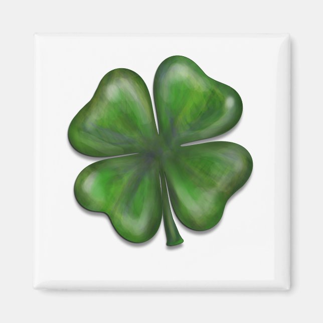 4 leaf clover magnet (Front)