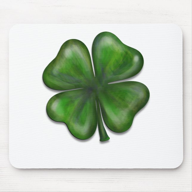 4 leaf clover mouse pad (Front)