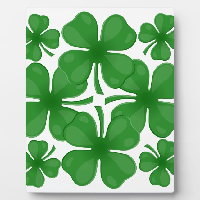 4 leaf clover plaque (Front)