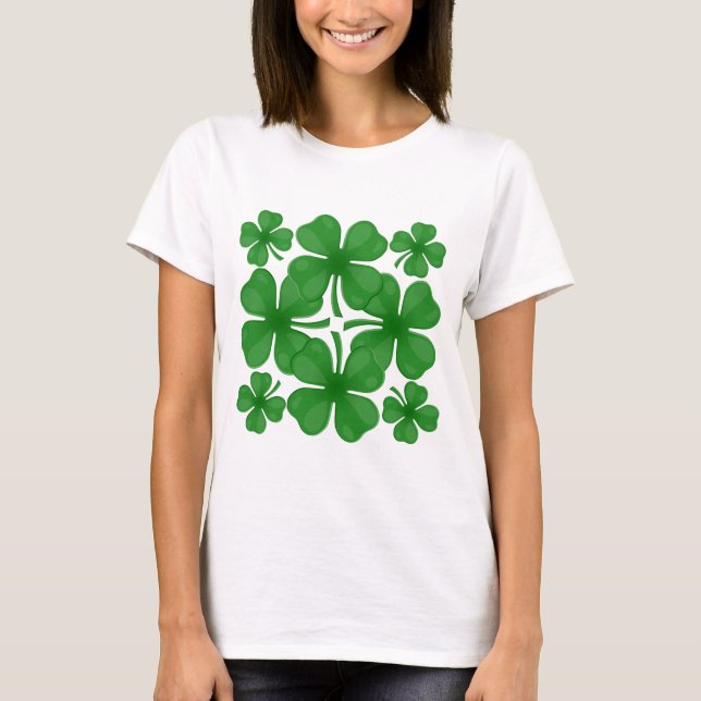 4 leaf clover T-Shirt (Front)