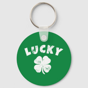 4 Leaf Lucky Clover St. Patrick's  Day Key Ring