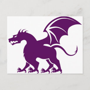 4 legged dragon postcard