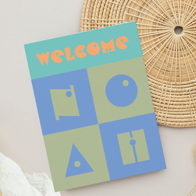 4 letter baby boy name newborn congratulation card (Creator Uploaded)