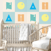 4 letters baby boy name nursery decor wallpaper 