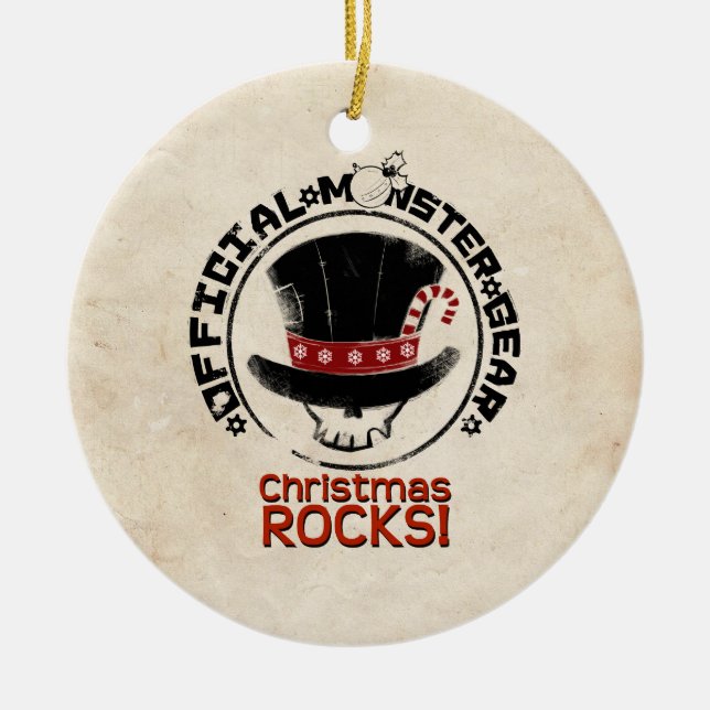 4 Little Monsters - Andy Holiday Ceramic Tree Decoration (Front)