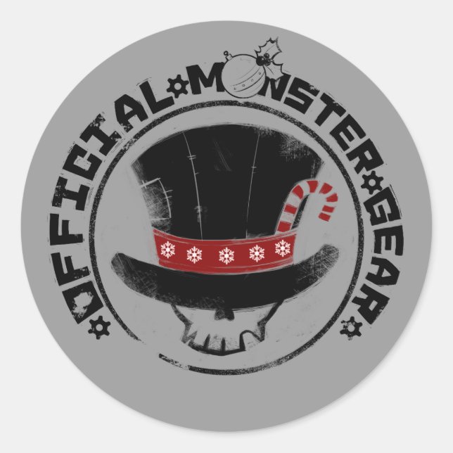 4 Little Monsters - Andy Holiday Logo Classic Round Sticker (Front)