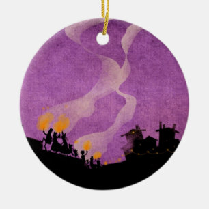 4 Little Monsters - Halloween Night Ceramic Tree Decoration