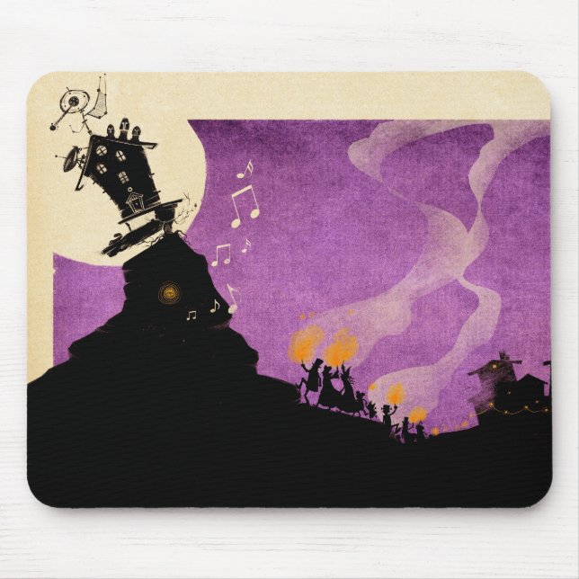 4 Little Monsters - Halloween Night Mouse Pad (Front)