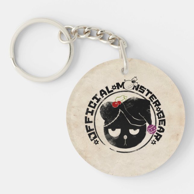 4 Little Monsters - Michael Holiday Logo Key Ring (Front)