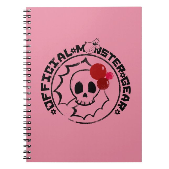 4 Little Monsters - Nessa Holiday Logo Notebook (Front)