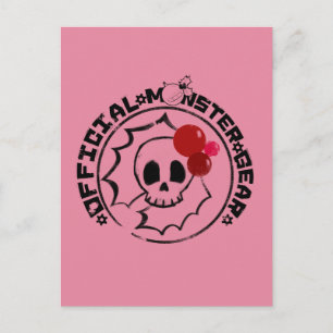 4 Little Monsters - Nessa Holiday Logo Postcard