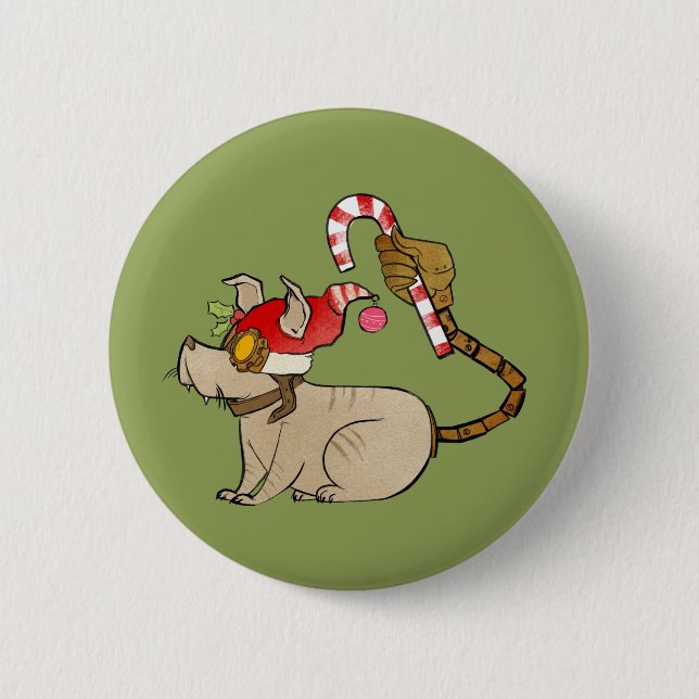 4 Little Monsters - Tesla Holiday Logo 6 Cm Round Badge (Front)