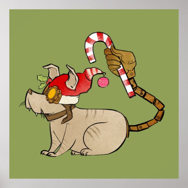 4 Little Monsters - Tesla Holiday Logo Poster (Front)