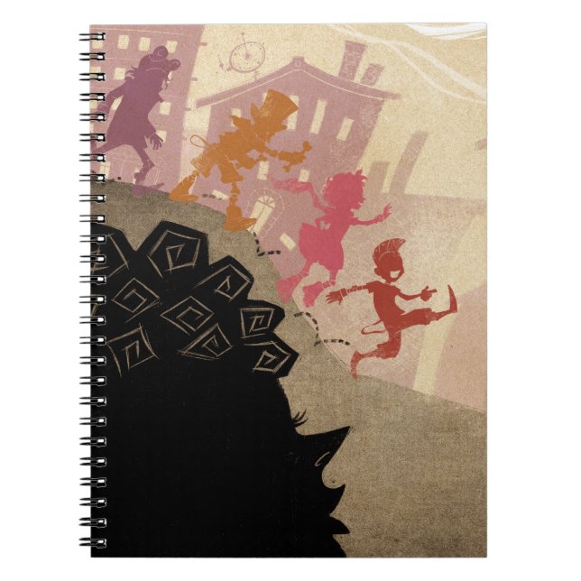 4 Little Monsters - Walking Through Town Notebook (Front)