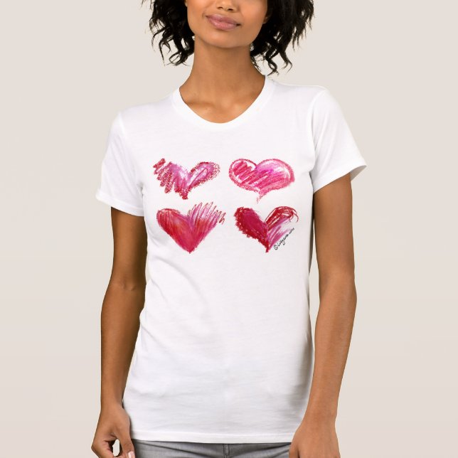 4 Love Hearts Tee Shirt (Front)