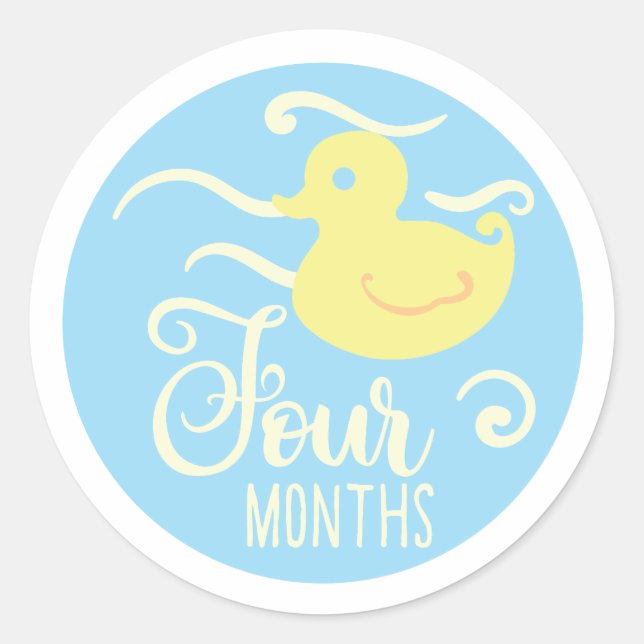 4 months Stickers  (Front)