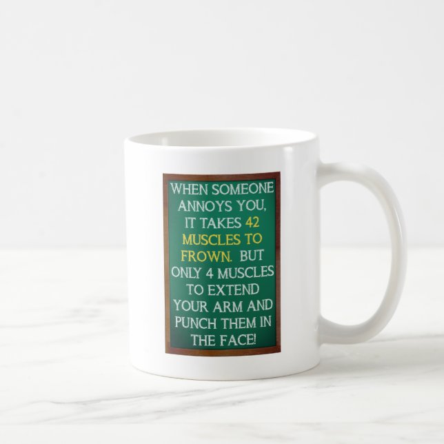 4 Muscles to Punch Funny Mug (Right)