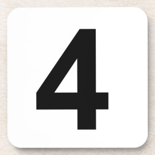 4 - number four coaster