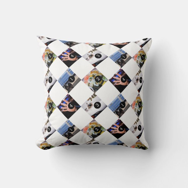 4 of your favourite photos to make your one of kin cushion (Front)