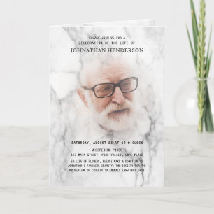 4-Page Funeral/Memorial Service Invitation
