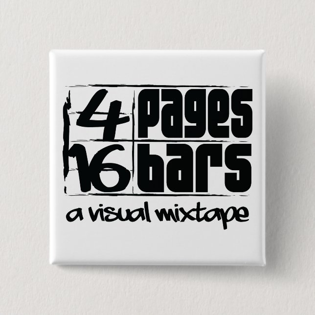 4 Pages 16 Bars 15 Cm Square Badge (Front)
