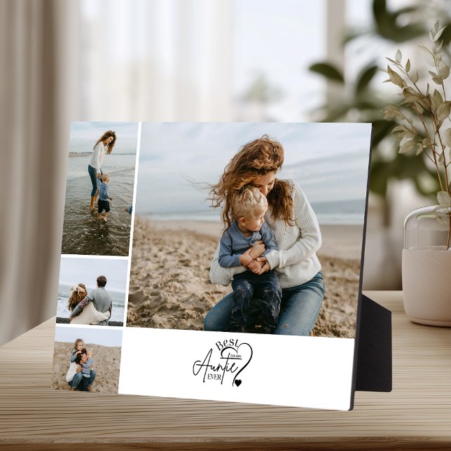 4 Personalised Best Aunt Photo Collage Plaque (Creator Uploaded)