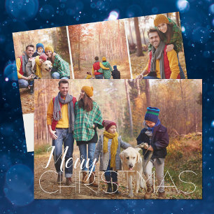 4 Photo Christmas Holiday Card