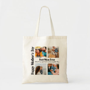 4 Photo Collage Best Mum Ever Tote Bag
