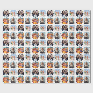 4 Photo Collage Birthday Wrapping Paper