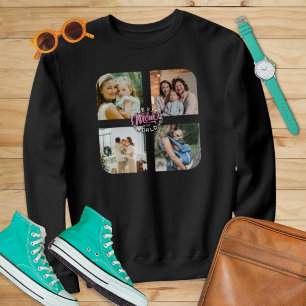 4 Photo Collage Family Memory Mother's Day Sweatshirt