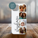 4 Photo Collage - Film Strip with Handwritten Font Case-Mate iPhone 14 Case<br><div class="desc">White Background - Use photos cropped into squares on this one! Add your favourite photos to this strip for a fun memory keeper. An artistic way to display your best photo sharing pics.</div>