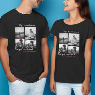 4-Photo Collage Forever Boyfriend Valentine's day T-Shirt
