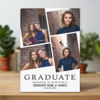 4 Photo Collage Graduate Announce - Graduation