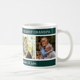  4 Photo Collage Happy Father's Day Best Grandpa  Coffee Mug