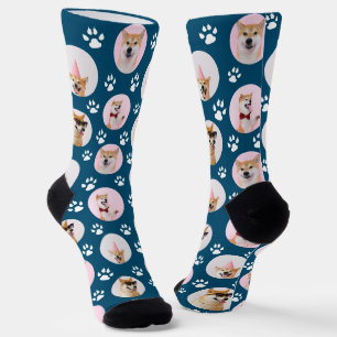 4 Photo Collage Make Your Own Fun Dog Socks