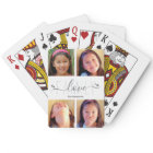 4 Photo Collage Modern Family Love Script Hearts